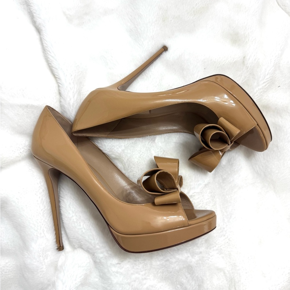 VALENTINO COUTURE 🎀 BOW nude size 41 / 11